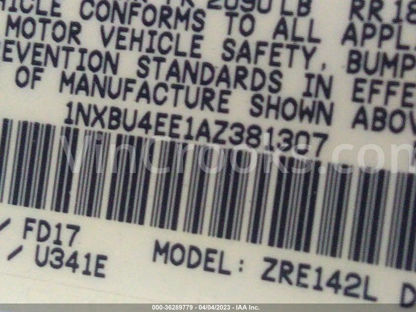 1NXBU4EE1AZ381307