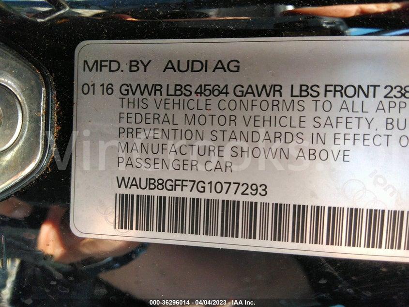 WAUB8GFF7G1077293
