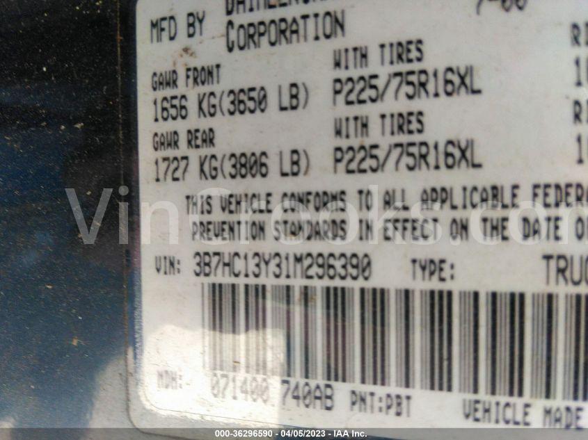 3B7HC13Y31M296390
