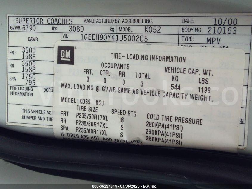 1GEEH90Y41U500205
