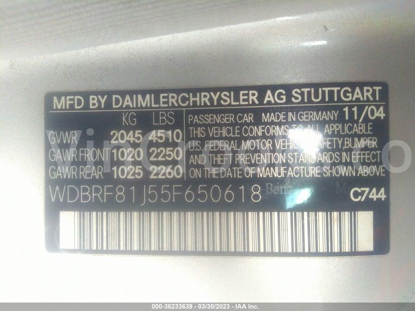 WDBRF81J55F650618