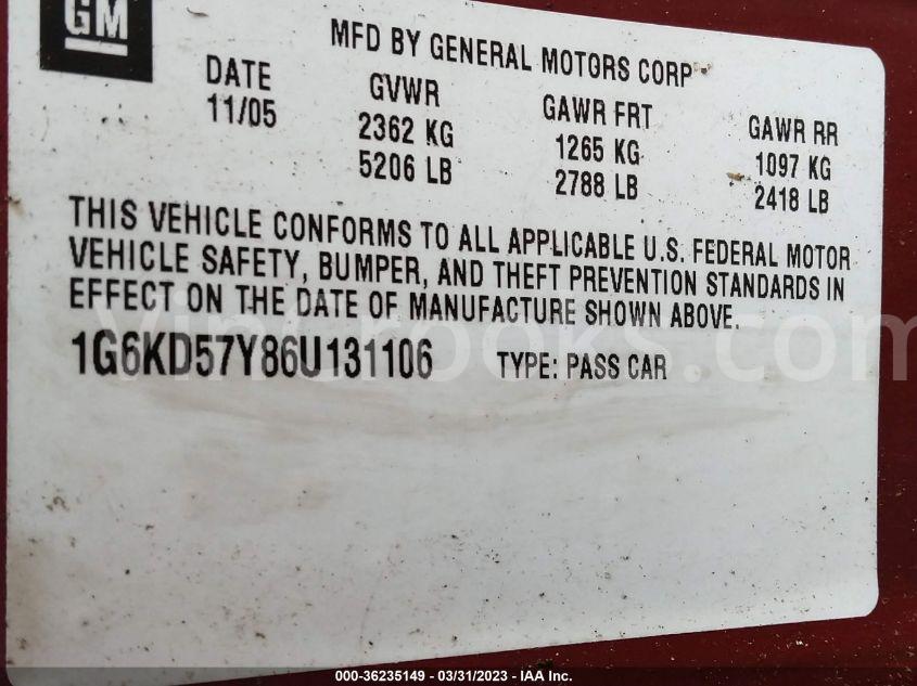 1G6KD57Y86U131106