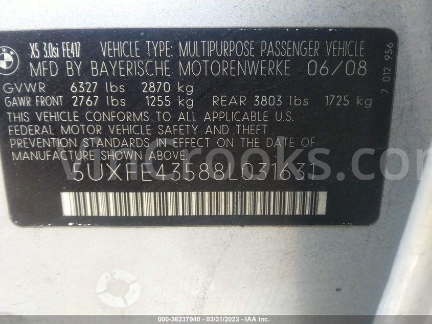 5UXFE43588L031631