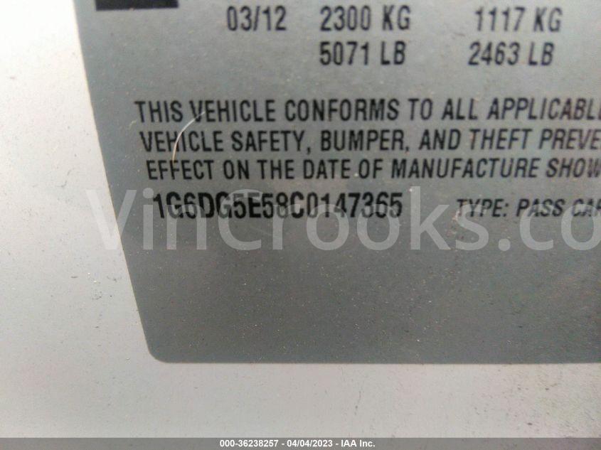 1G6DG5E58C0147365