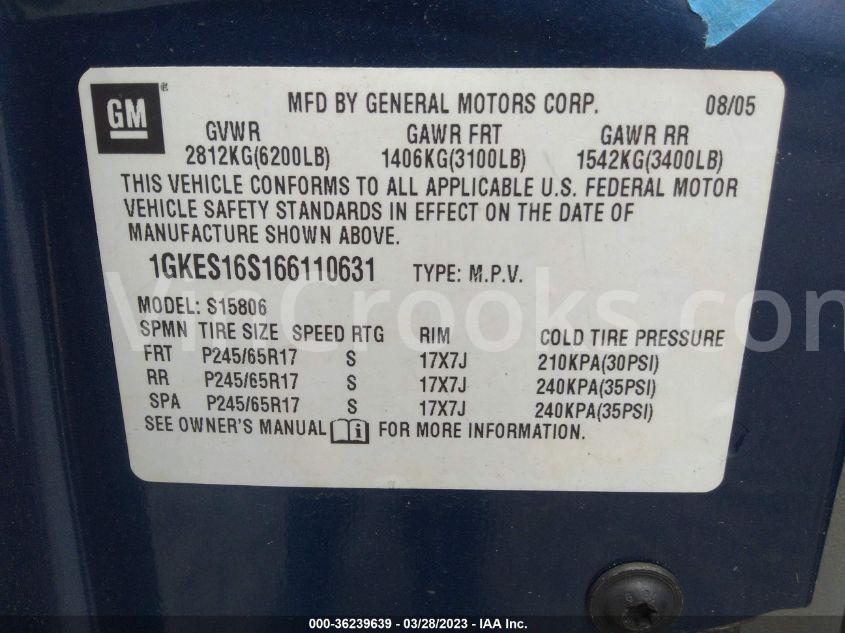 1GKES16S166110631