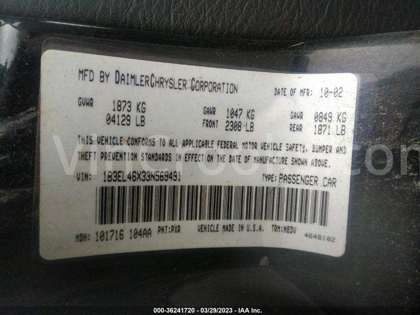 1B3EL46X33N569491