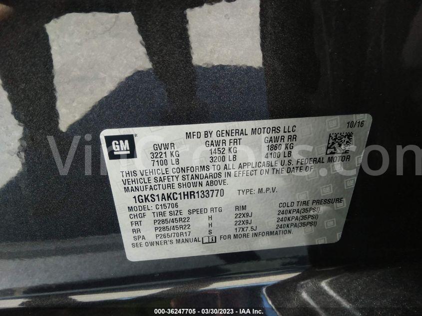 1GKS1AKC1HR133770