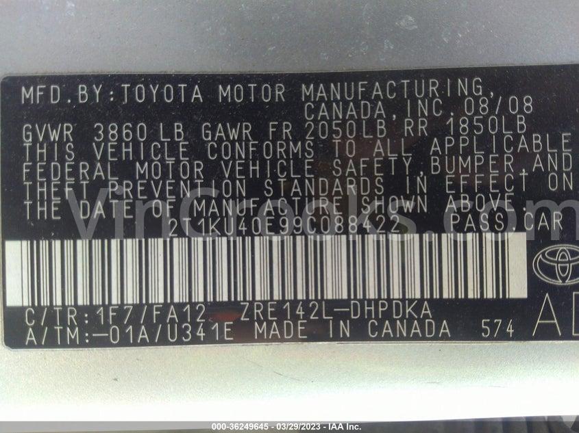 2T1KU40E99C088422