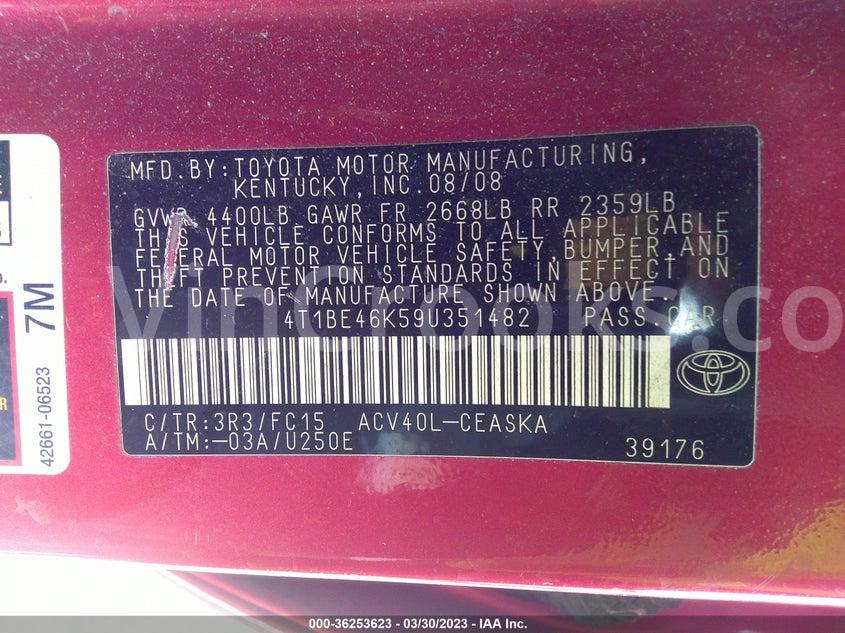 4T1BE46K59U351482