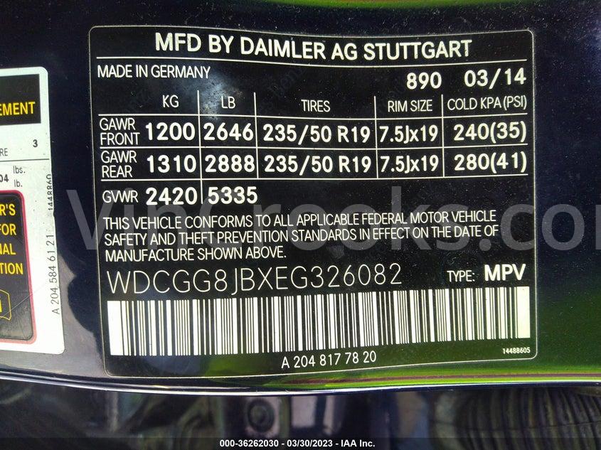 WDCGG8JBXEG326082