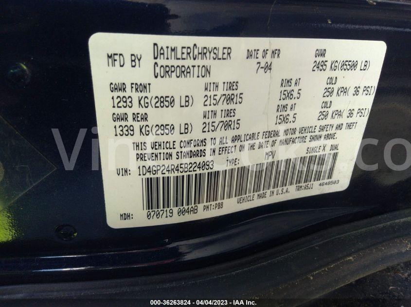 1D4GP24R45B224093