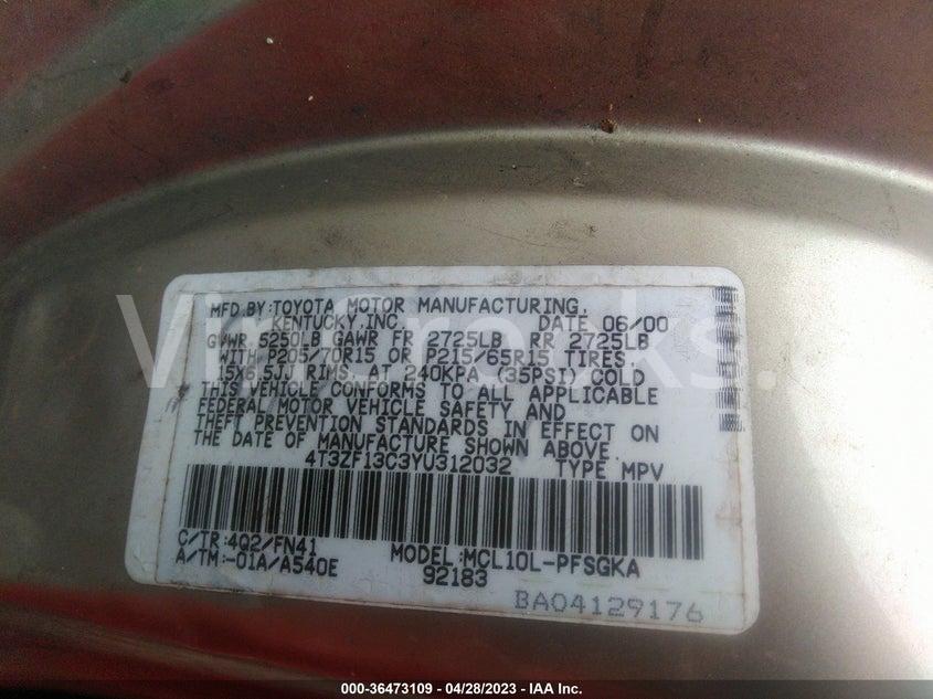 4T3ZF13C3YU312032