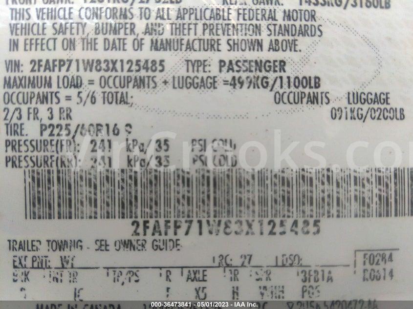 2FAFP71W83X125485