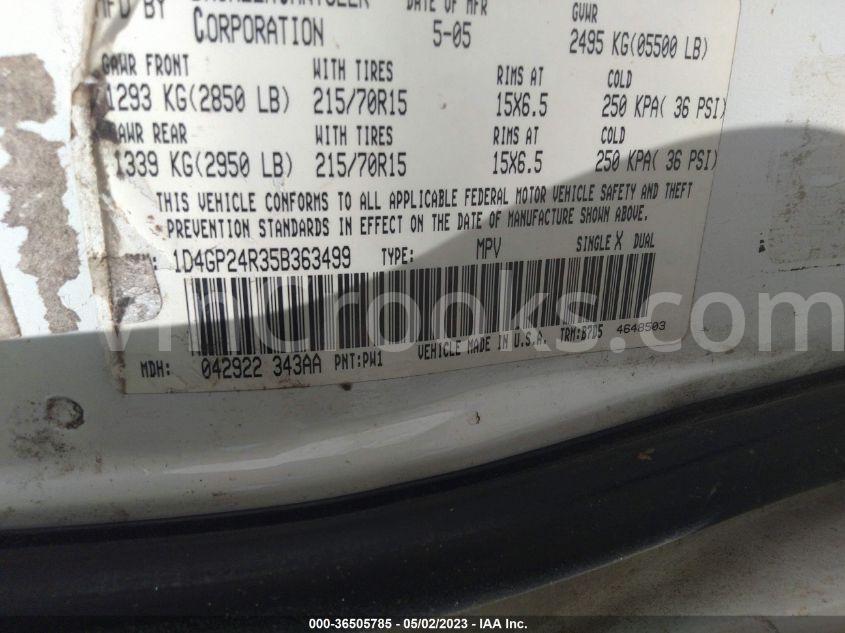 1D4GP24R35B363499