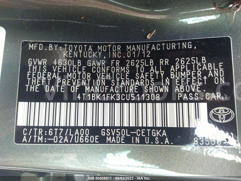 4T1BK1FK3CU511308