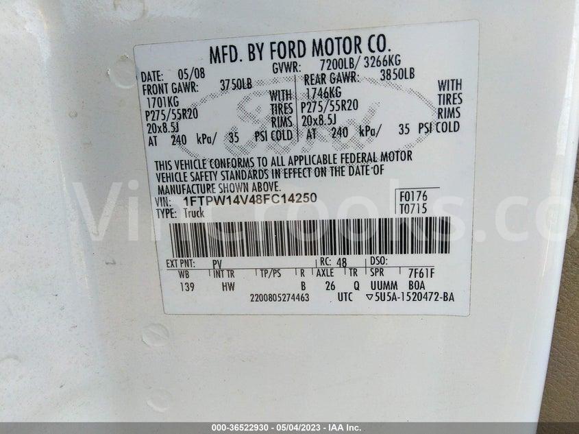 1FTPW14V48FC14250