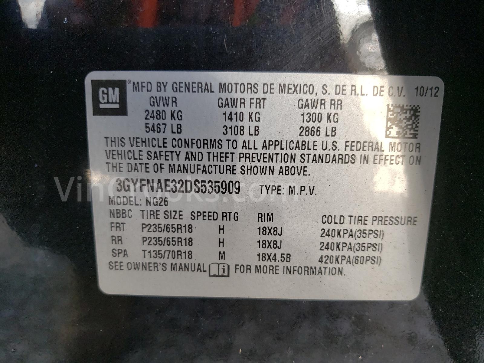 3GYFNAE32DS535909