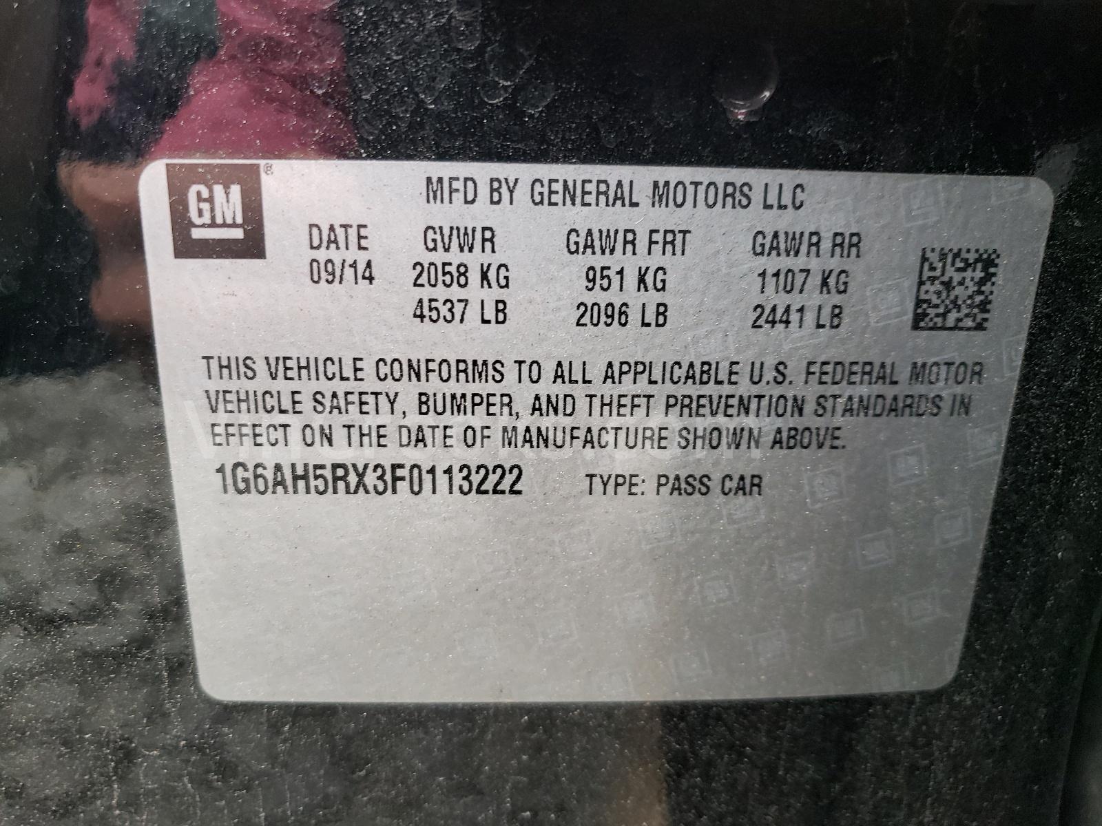 1G6AH5RX3F0113222