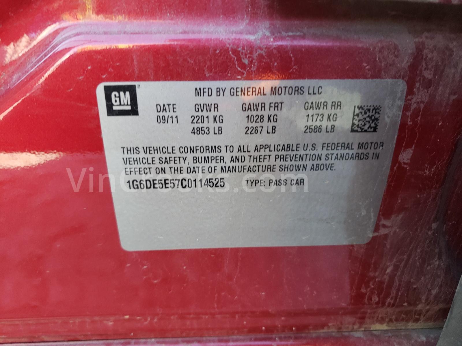 1G6DE5E57C0114525
