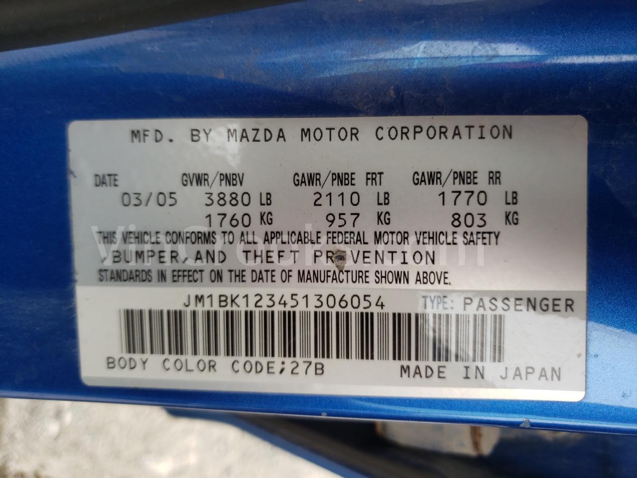 JM1BK123451306054