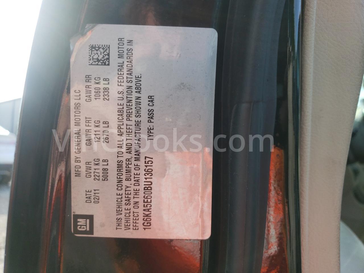 1G6KA5E60BU136157