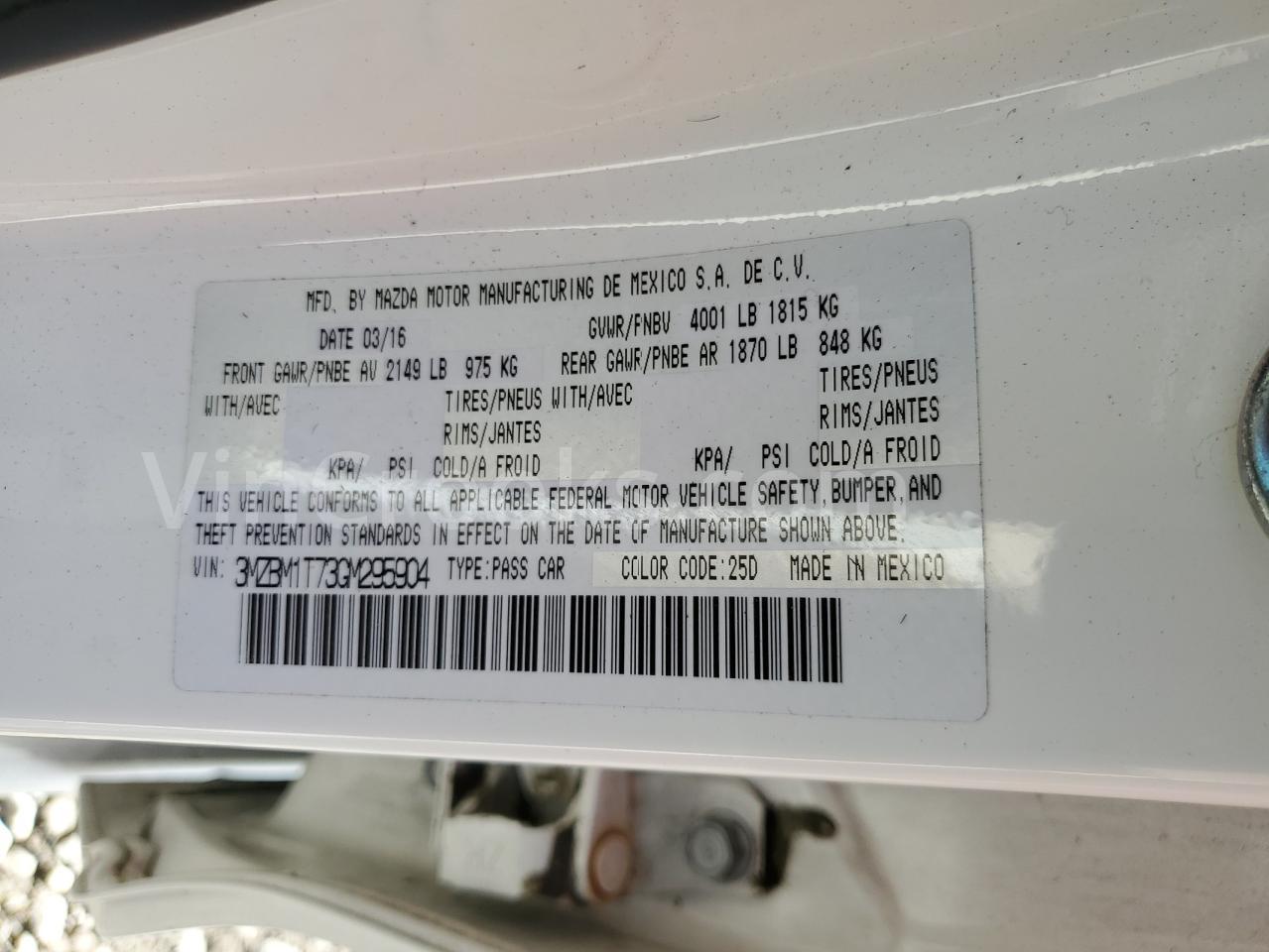 3MZBM1T73GM295904