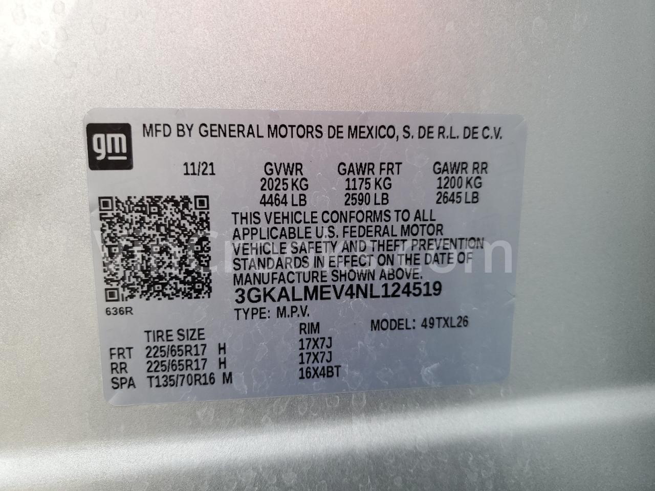3GKALMEV4NL124519