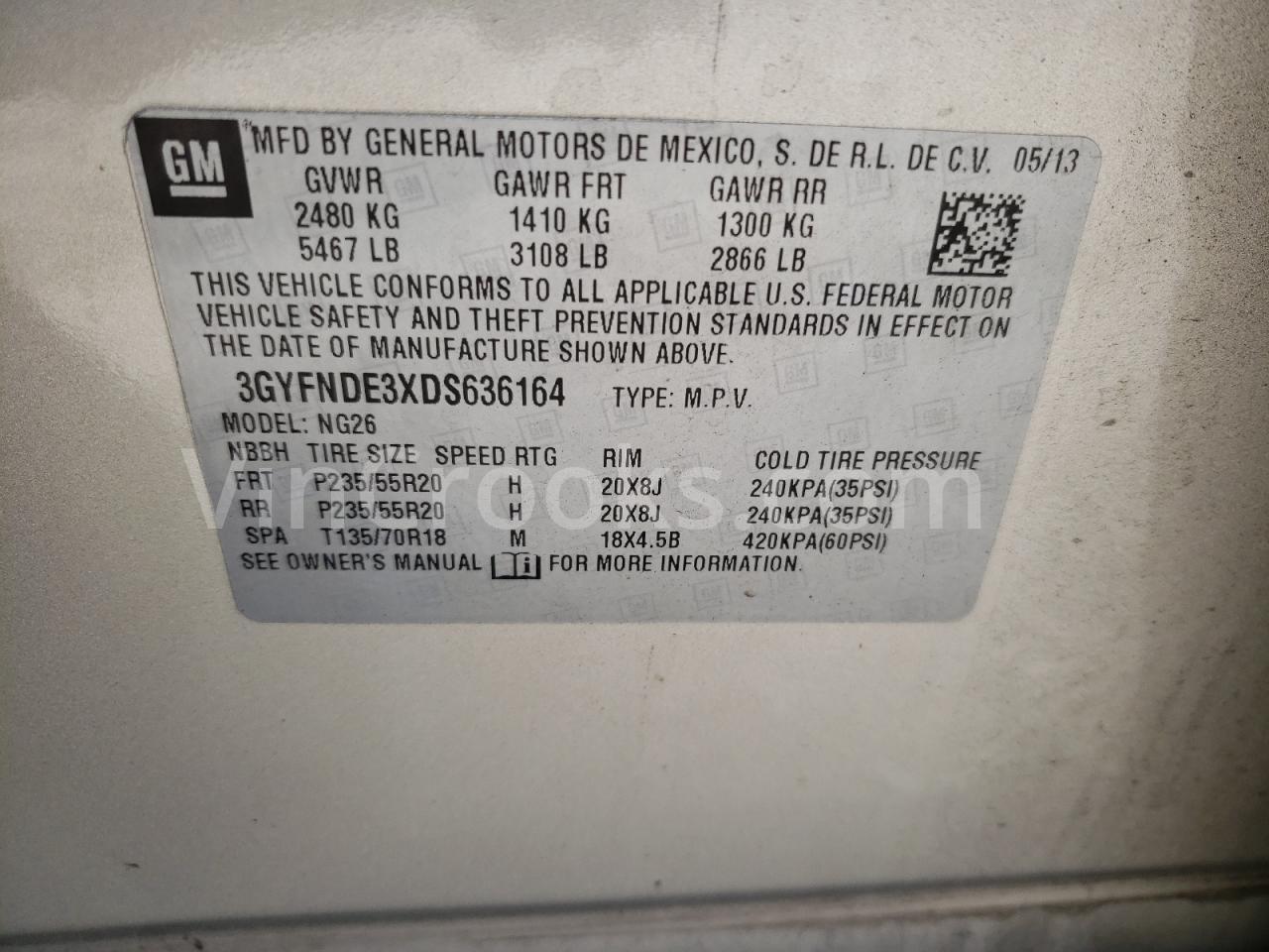 3GYFNDE3XDS636164