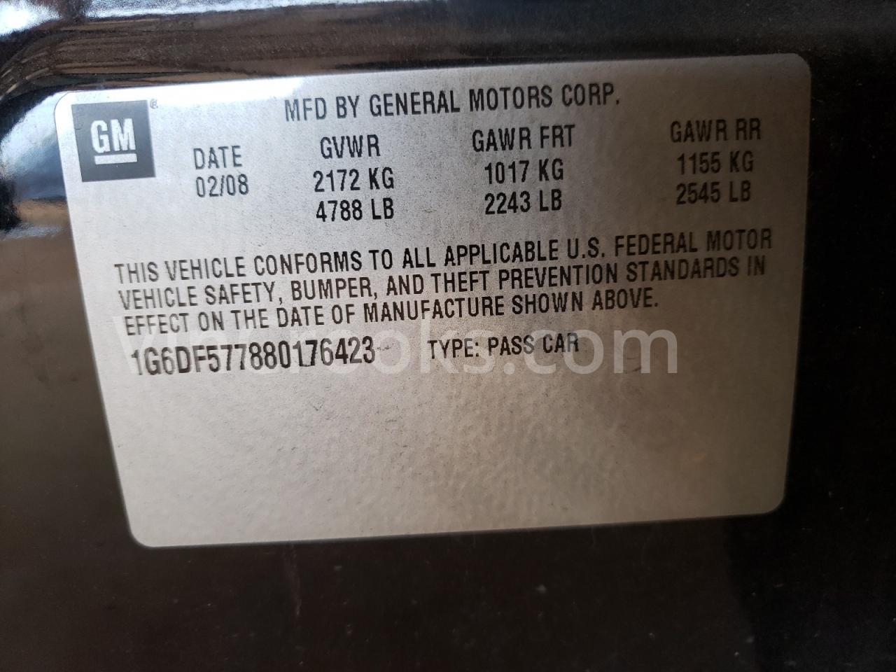 1G6DF577880176423