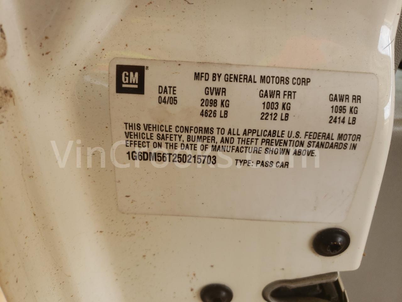 1G6DM56T250215703