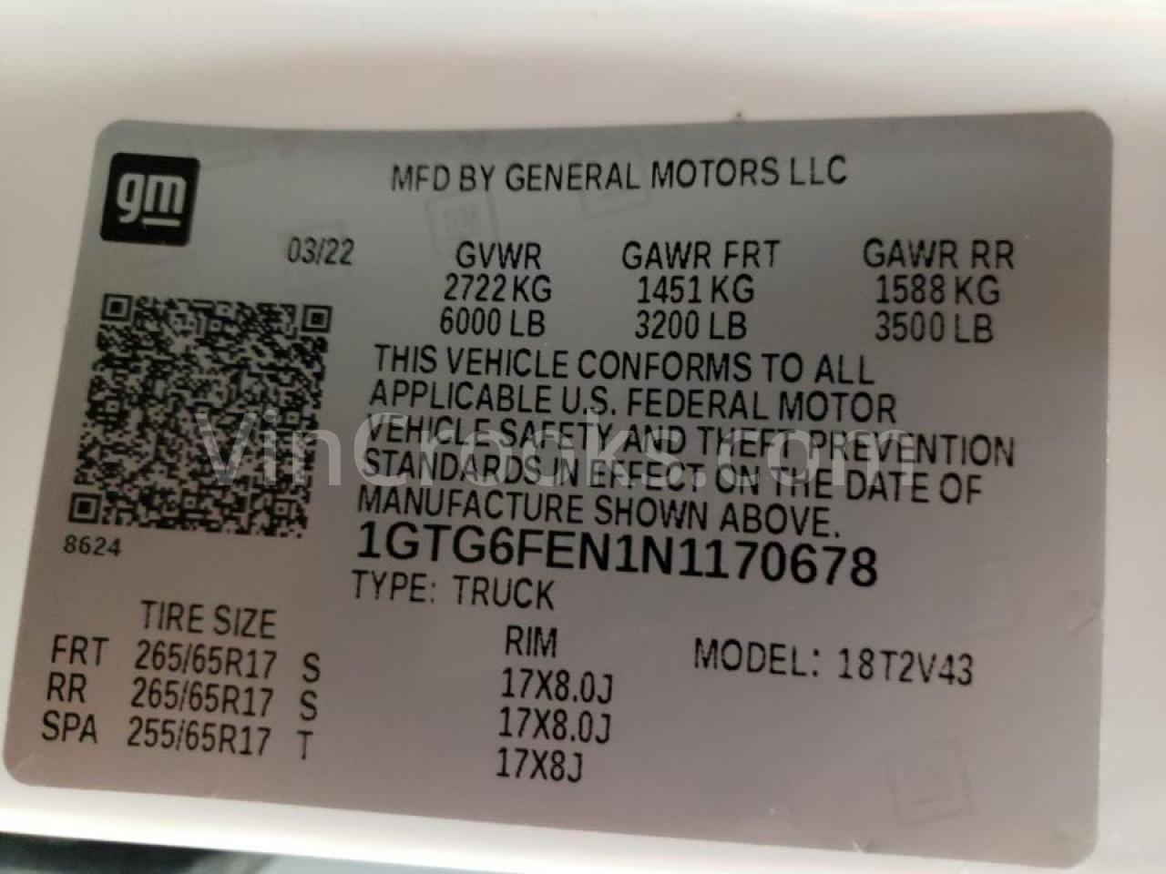 1GTG6FEN1N1170678