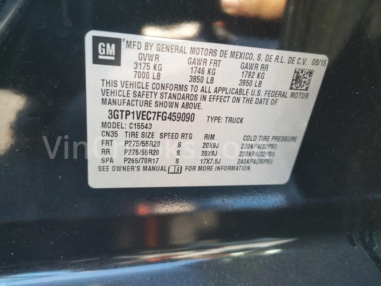 3GTP1VEC7FG459090