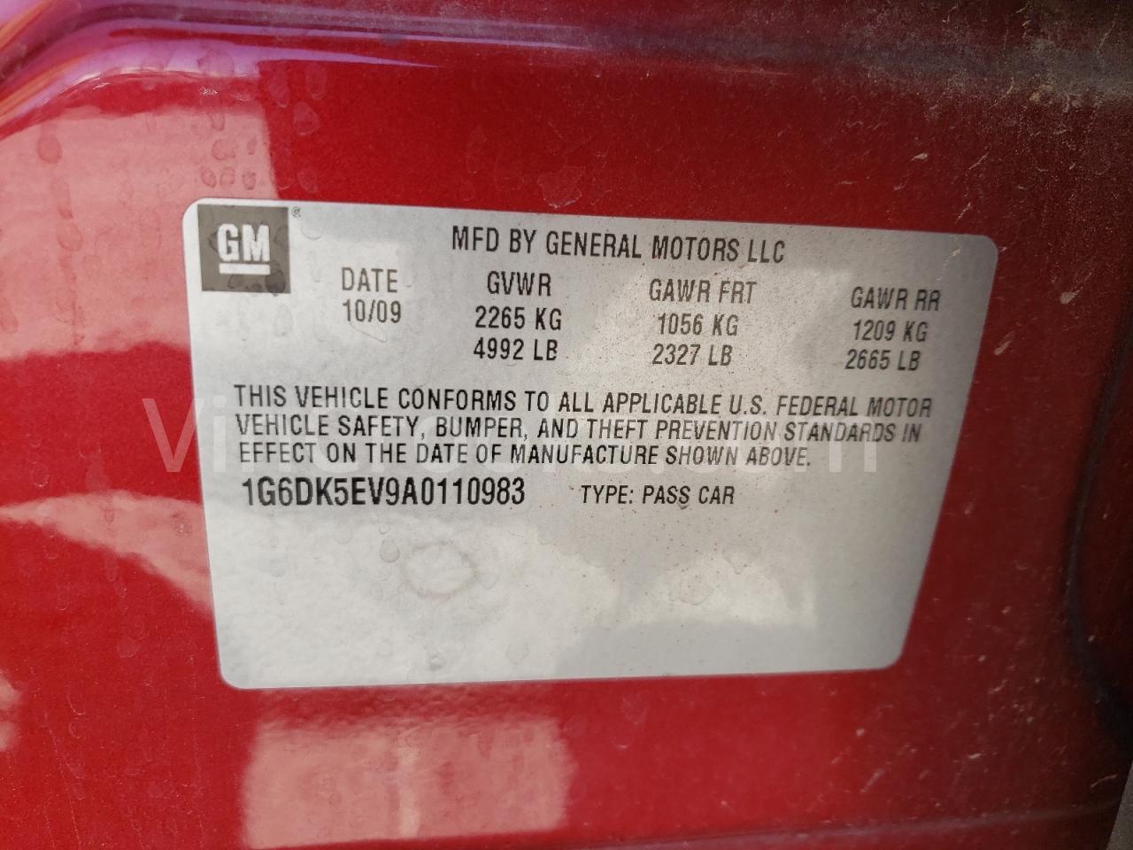 1G6DK5EV9A0110983