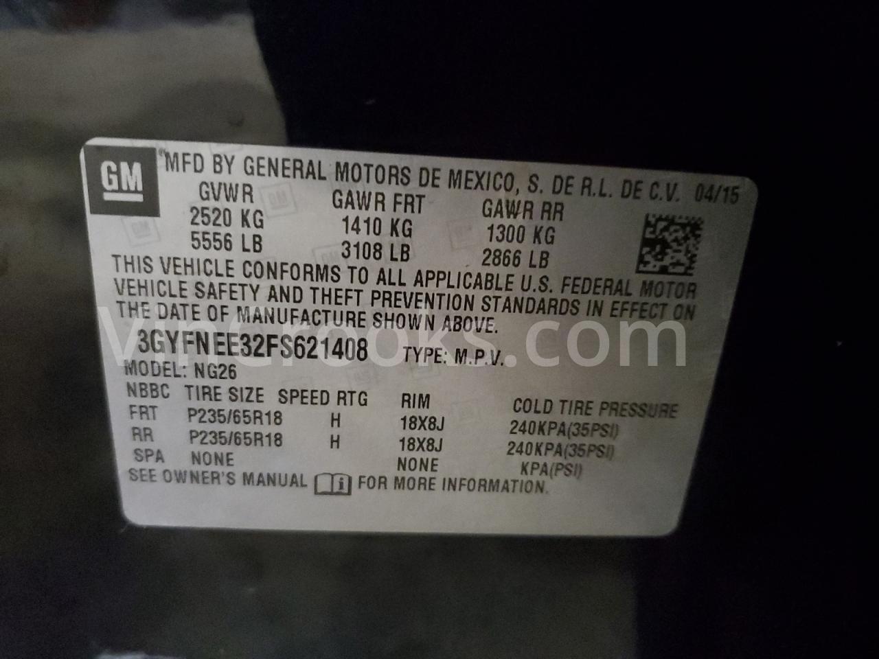 3GYFNEE32FS621408