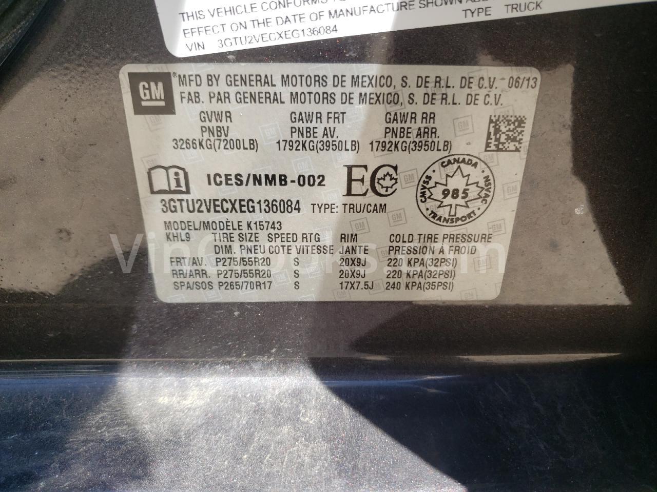 3GTU2VECXEG136084