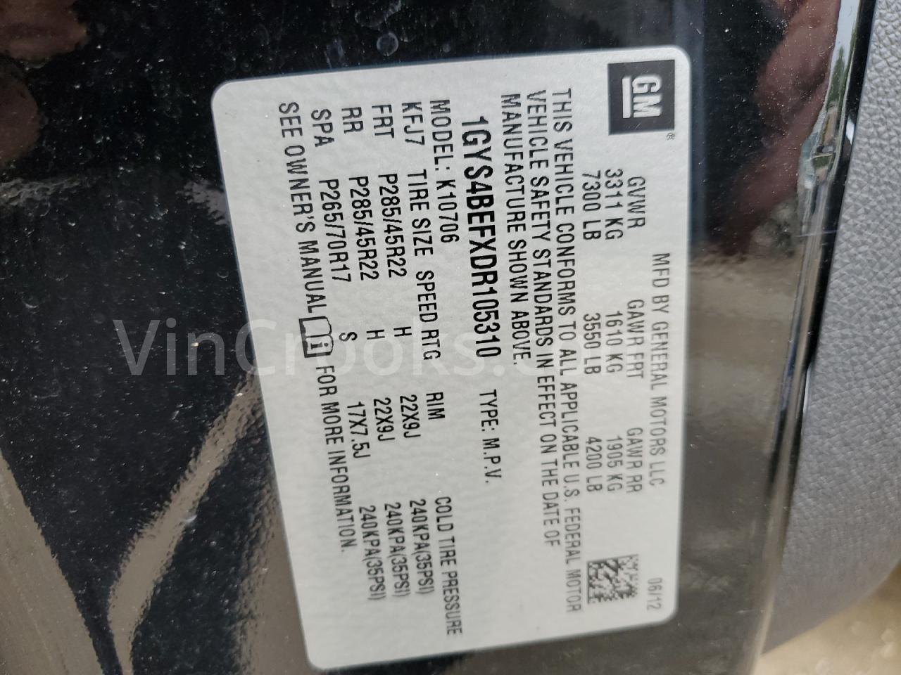 1GYS4BEFXDR105310