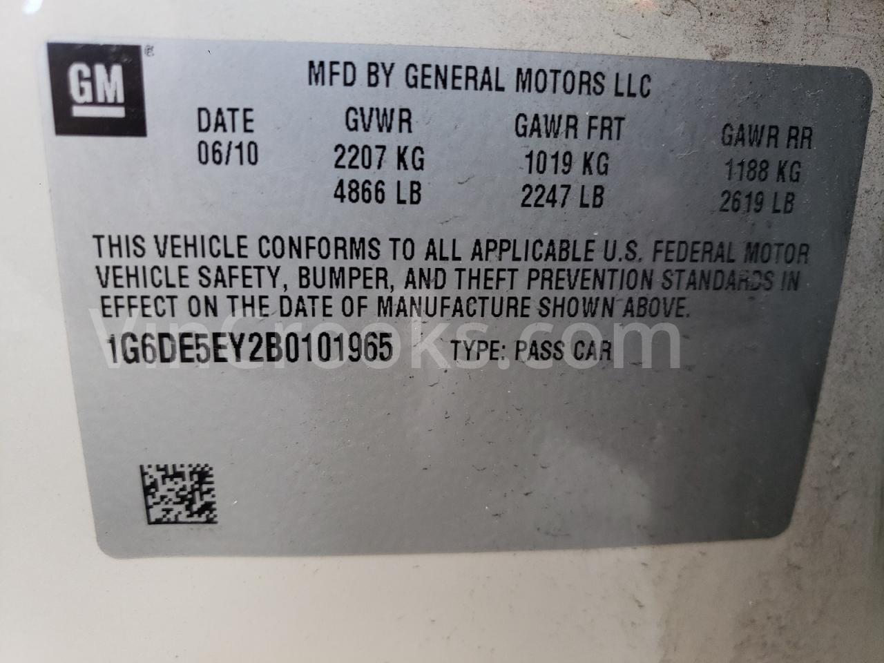 1G6DE5EY2B0101965
