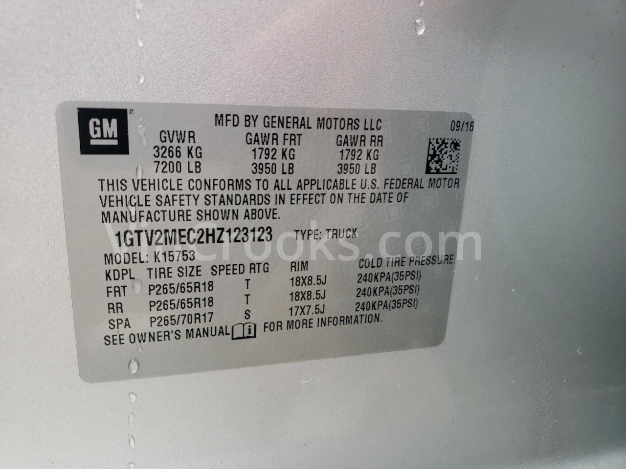 1GTV2MEC2HZ123123