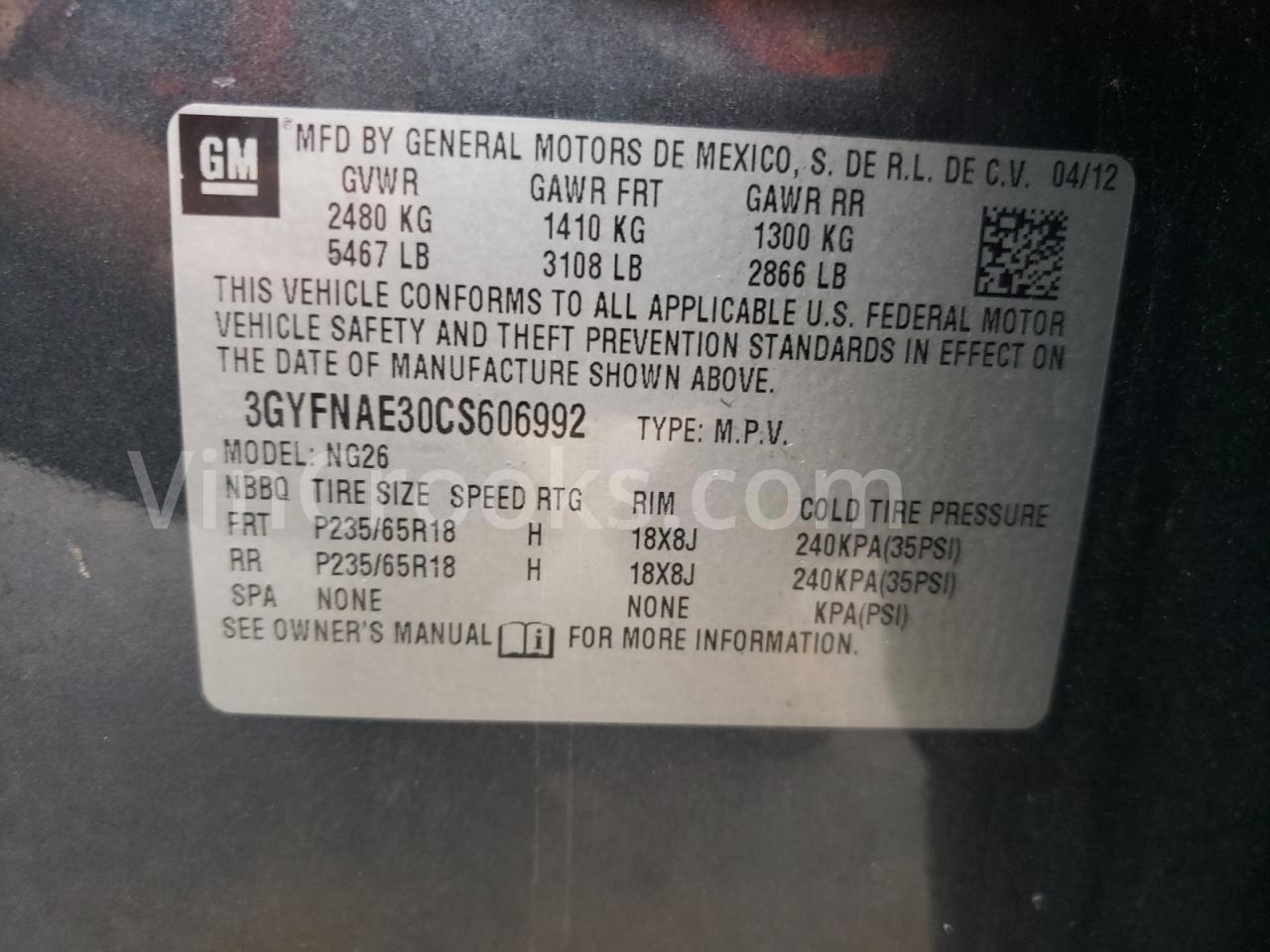 3GYFNAE30CS606992