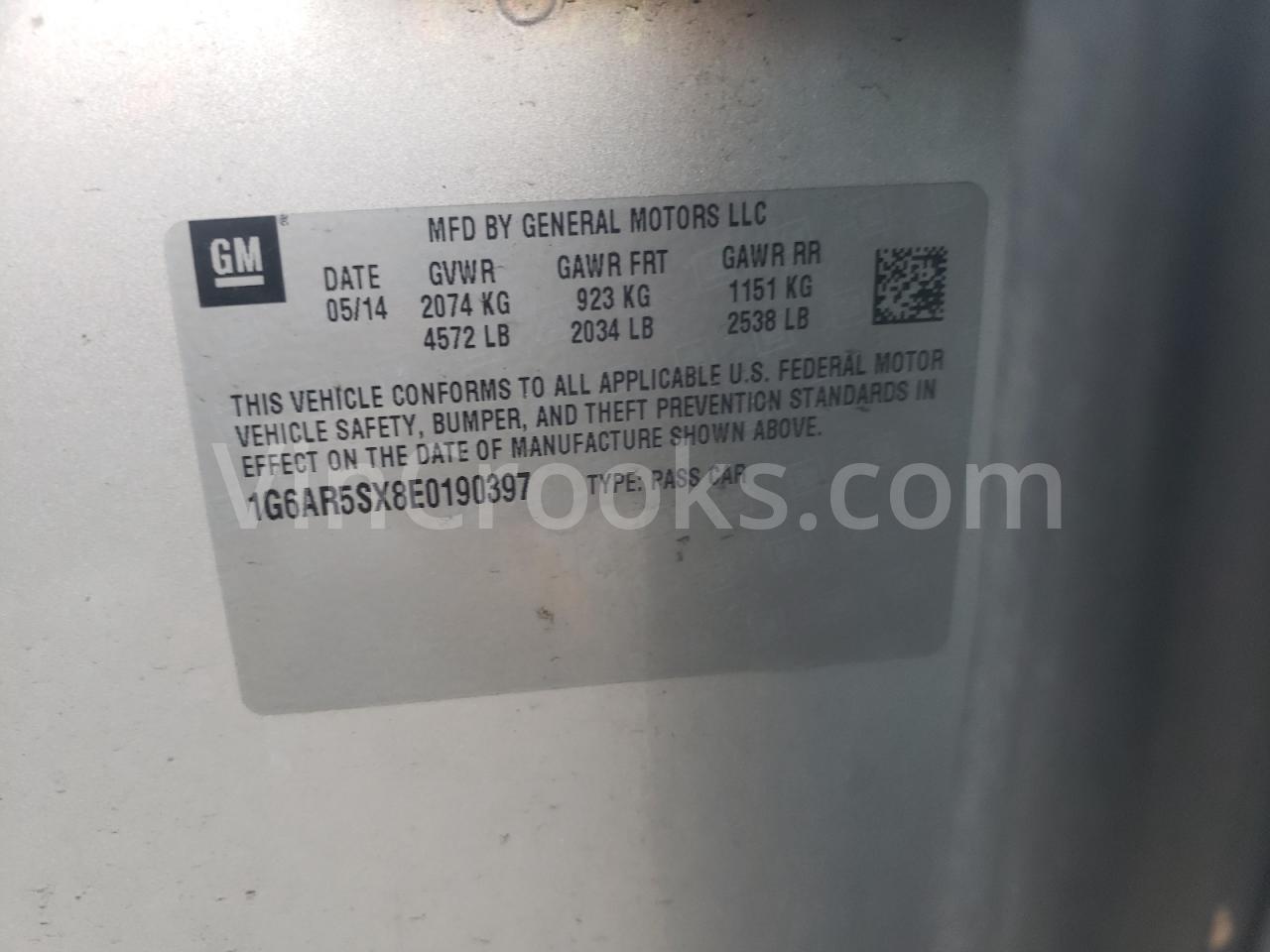 1G6AR5SX8E0190397