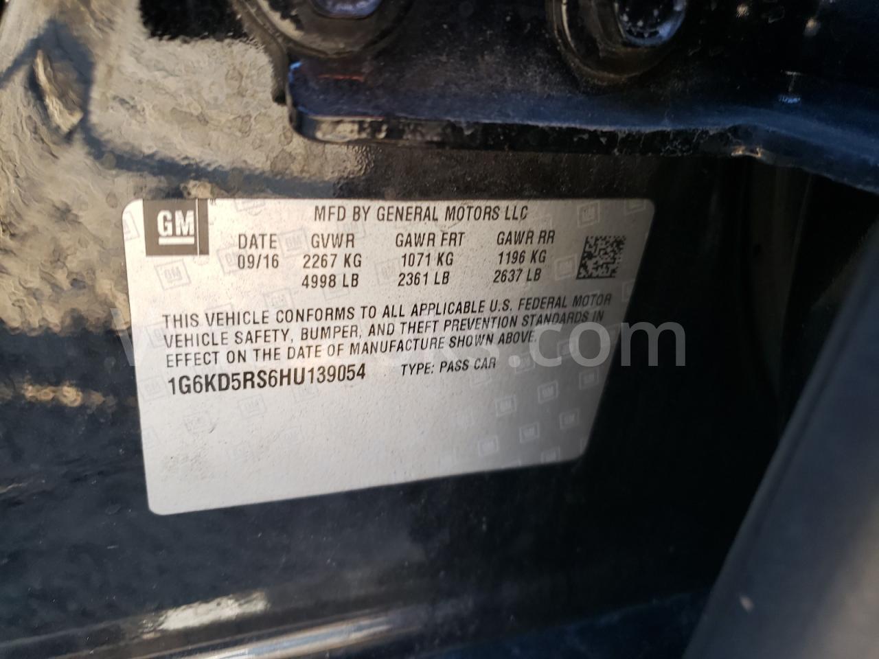 1G6KD5RS6HU139054
