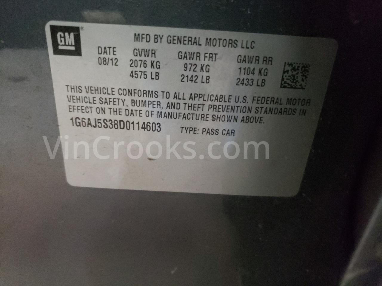 1G6AJ5S38D0114603