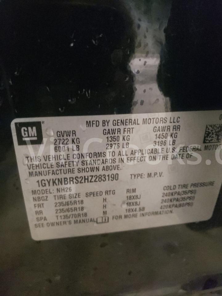 1GYKNBRS2HZ283190