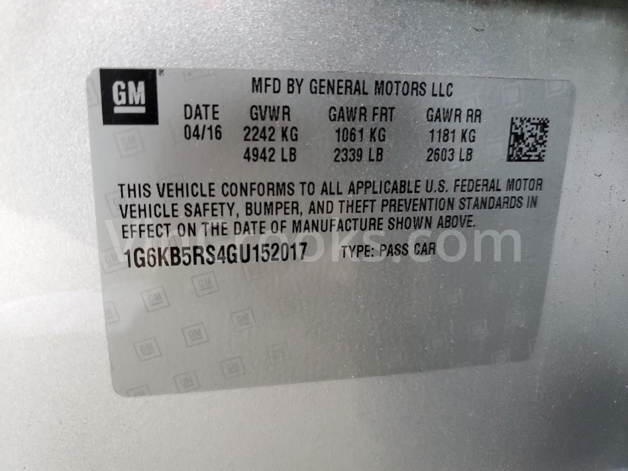 1G6KB5RS4GU152017