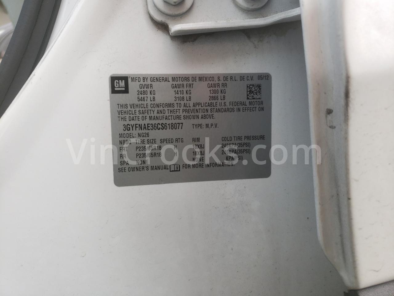 3GYFNAE36CS618077