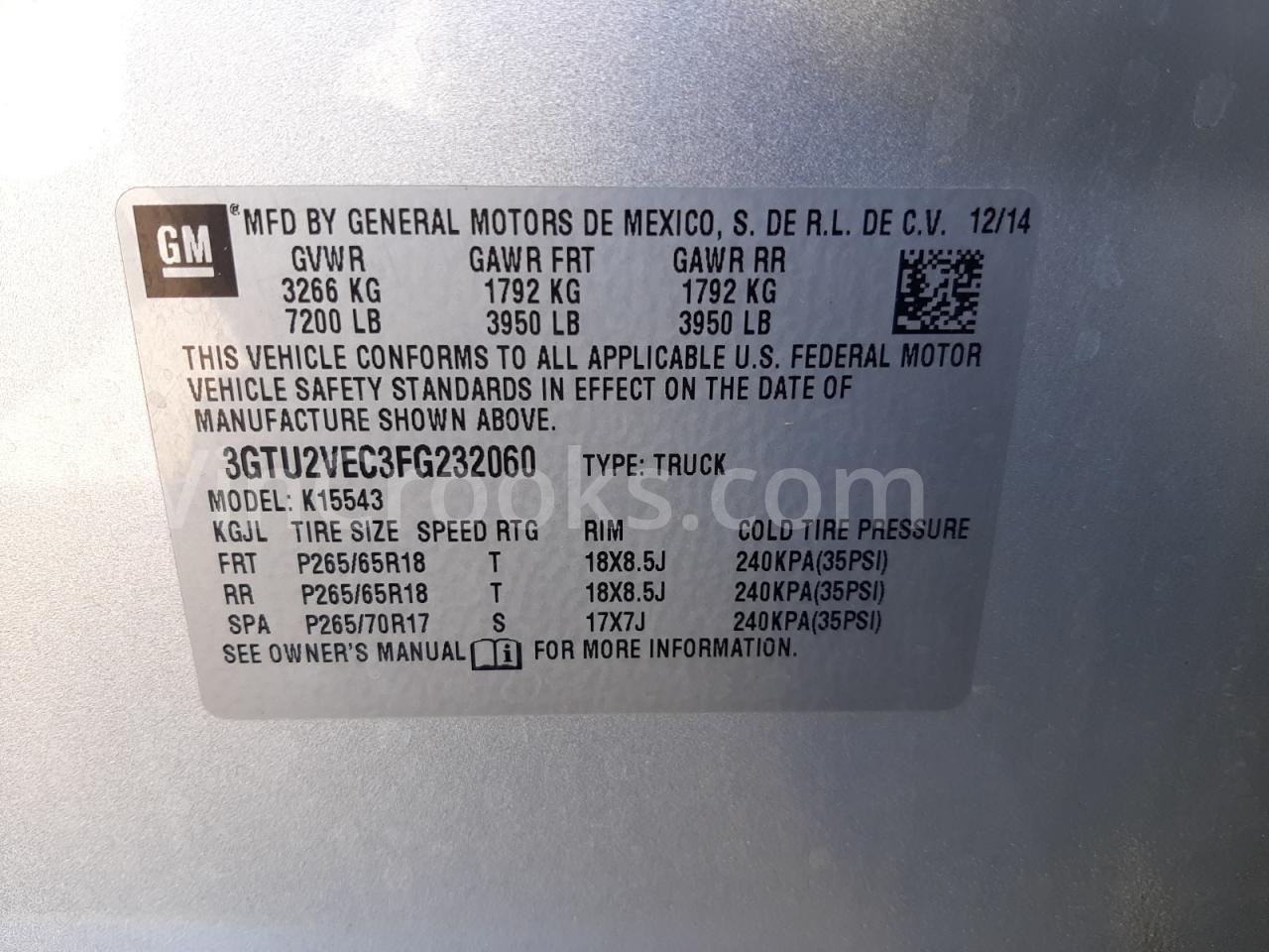 3GTU2VEC3FG232060