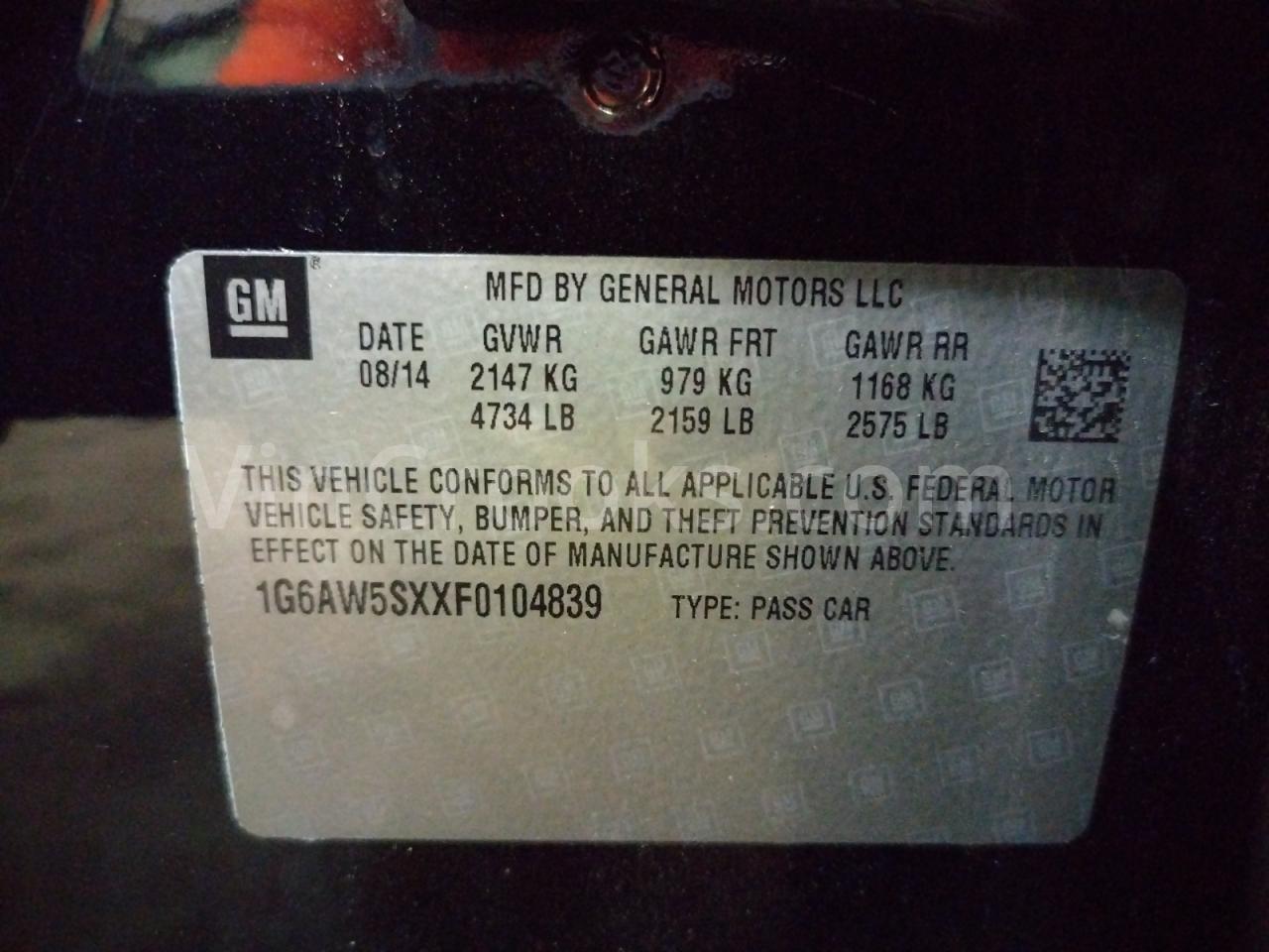 1G6AW5SXXF0104839