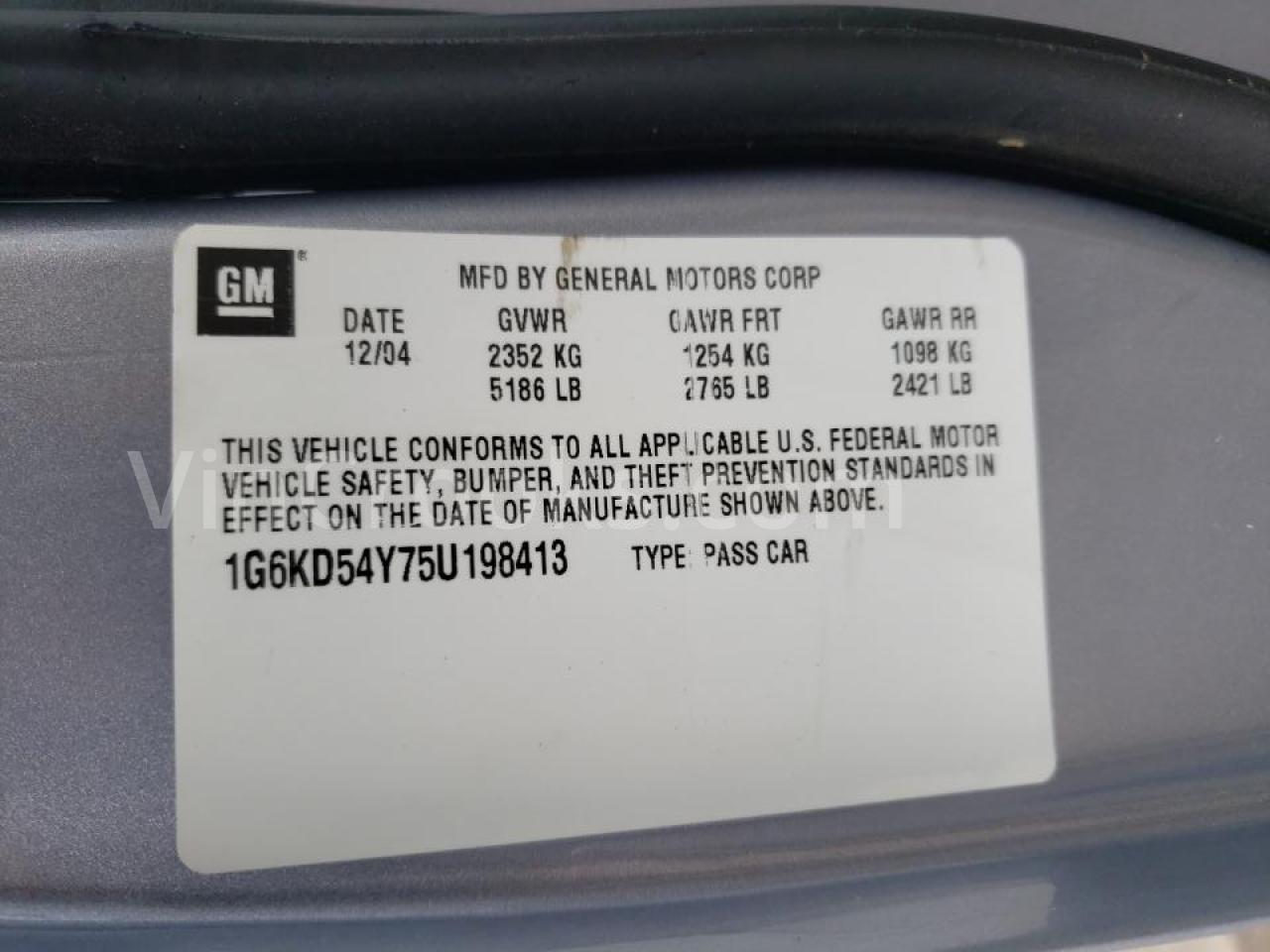 1G6KD54Y75U198413