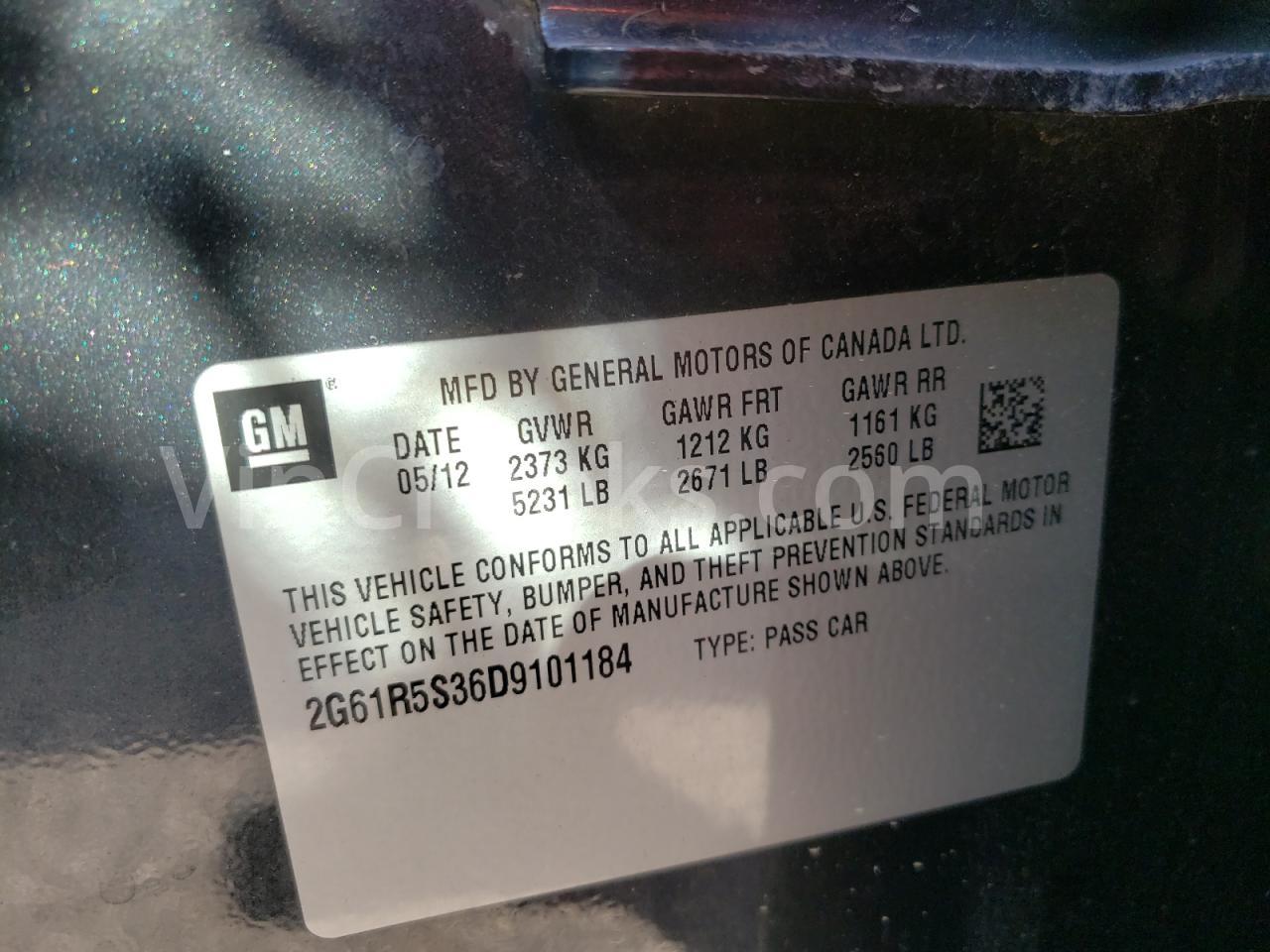 2G61R5S36D9101184