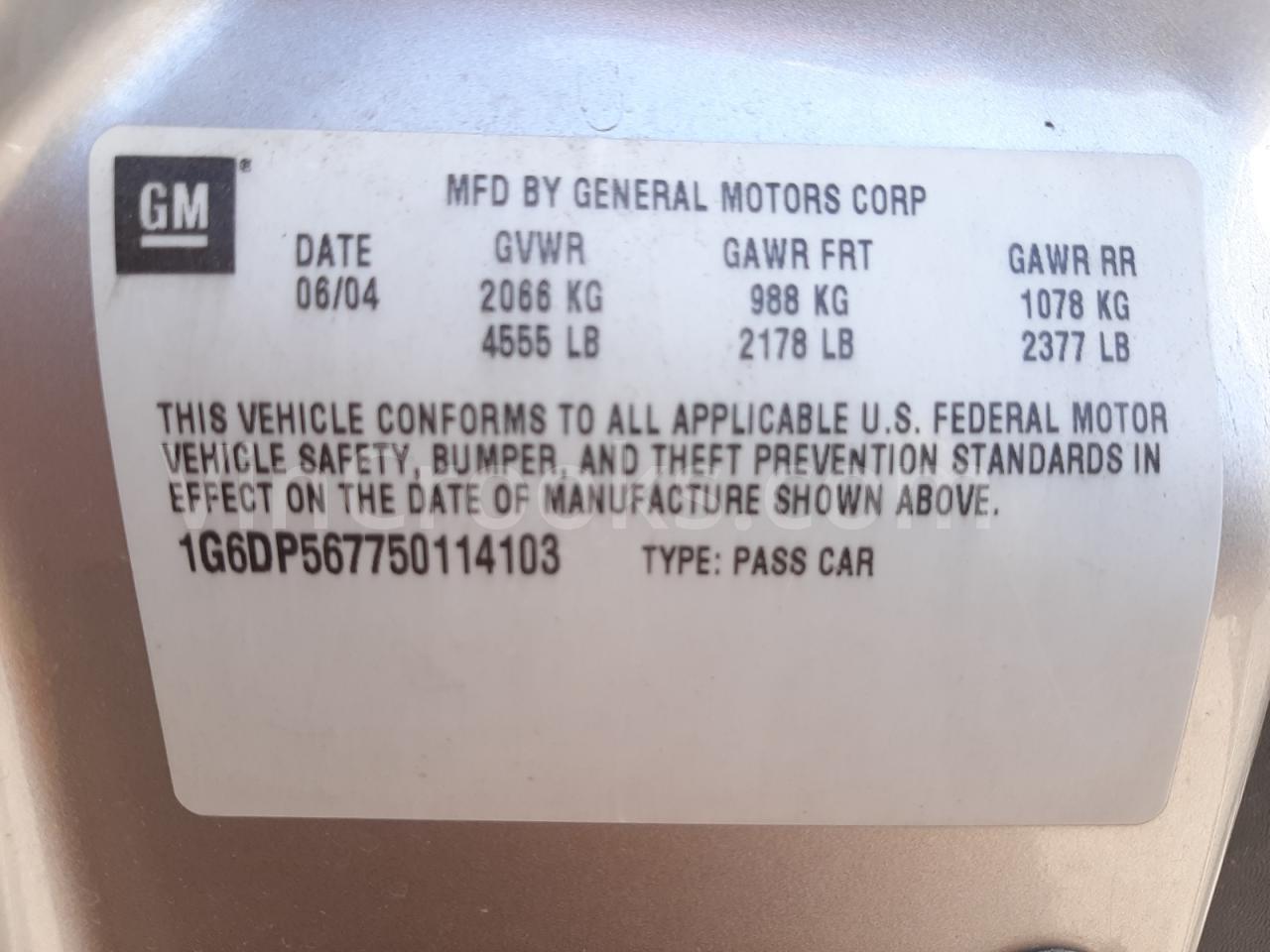 1G6DP567750114103